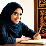 통역사 이직을 위한 자기소개서 작성법 - The Eloquent Linguist - Crafting an Unforgettable First Impression**

**Prompt:** A medium-close sho...